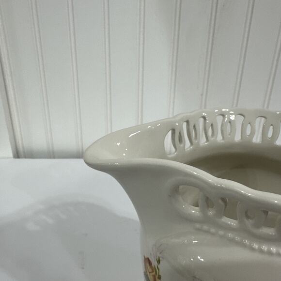 Royal Albert Old Country Roses 6.5" Pitcher Reticulated Rim Porcelain - Picture 4 of 4